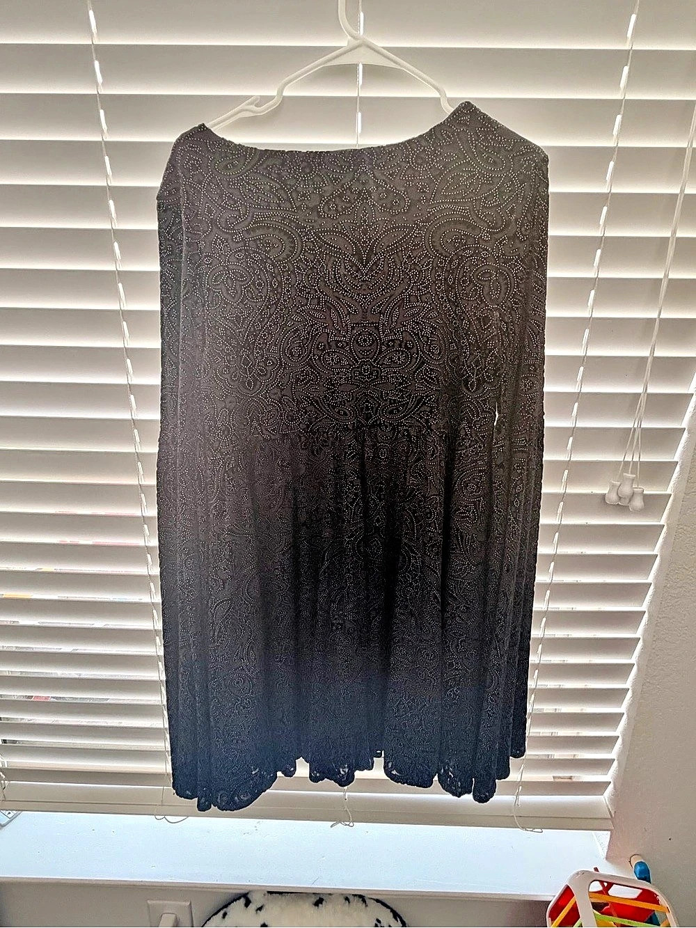 Cupcakes and Cashmere Black Paisley Mini Dress Like New